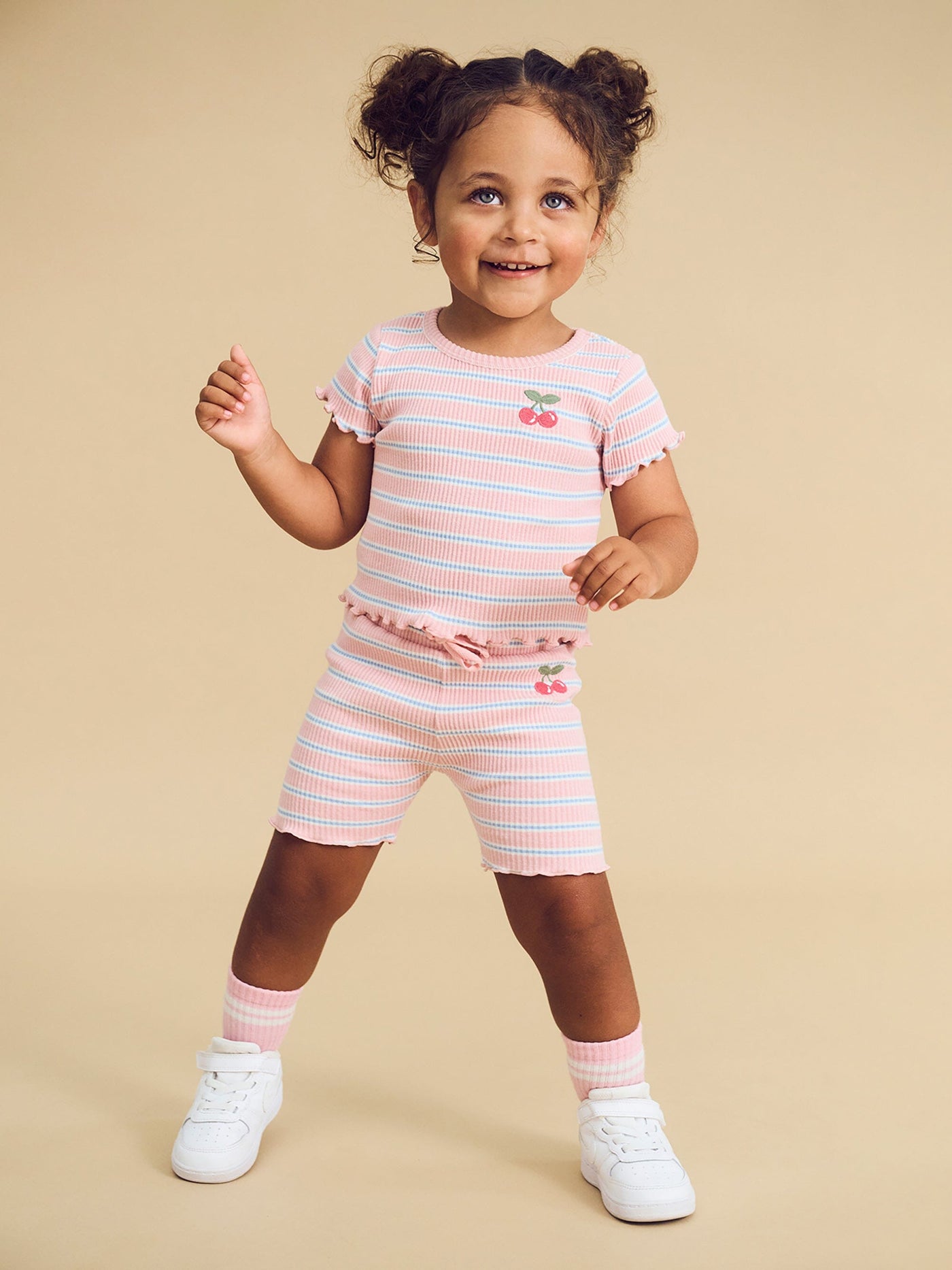 Huxbaby - Candy Stripe Rib Short - HB6045S24 Shorts Huxbaby 