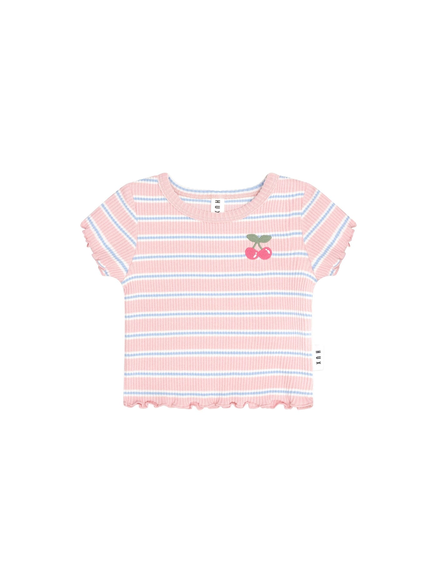 Huxbaby - Candy Stripe Rib Tee - HB2042S24 Short Sleeve T-Shirt Huxbaby 