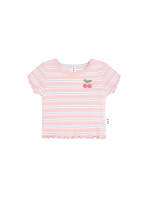 Huxbaby - Candy Stripe Rib Tee - HB2042S24