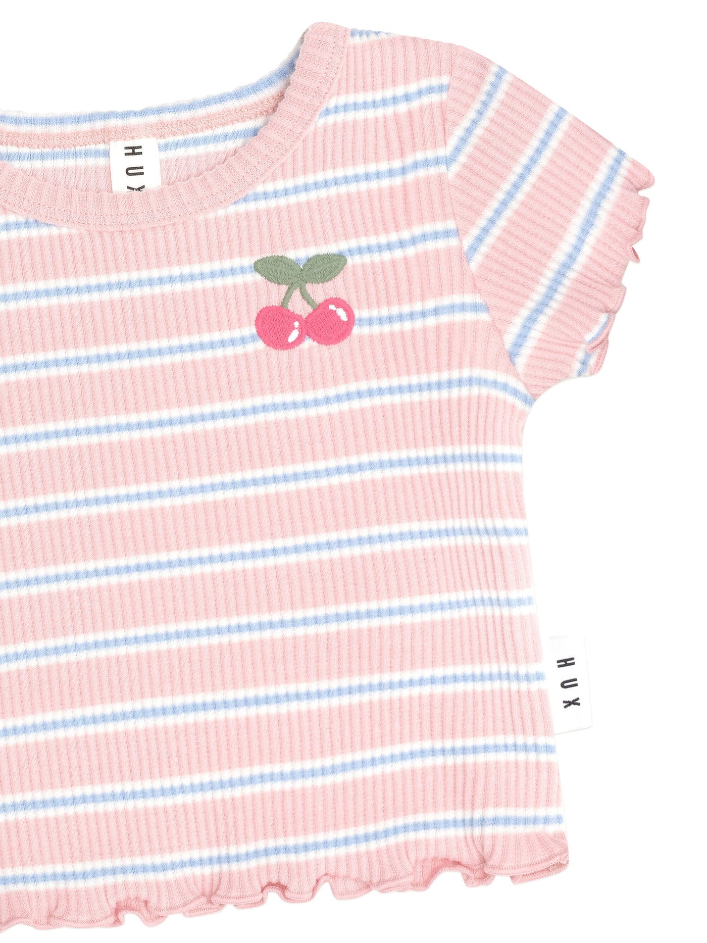 Huxbaby - Candy Stripe Rib Tee - HB2042S24 Short Sleeve T-Shirt Huxbaby 