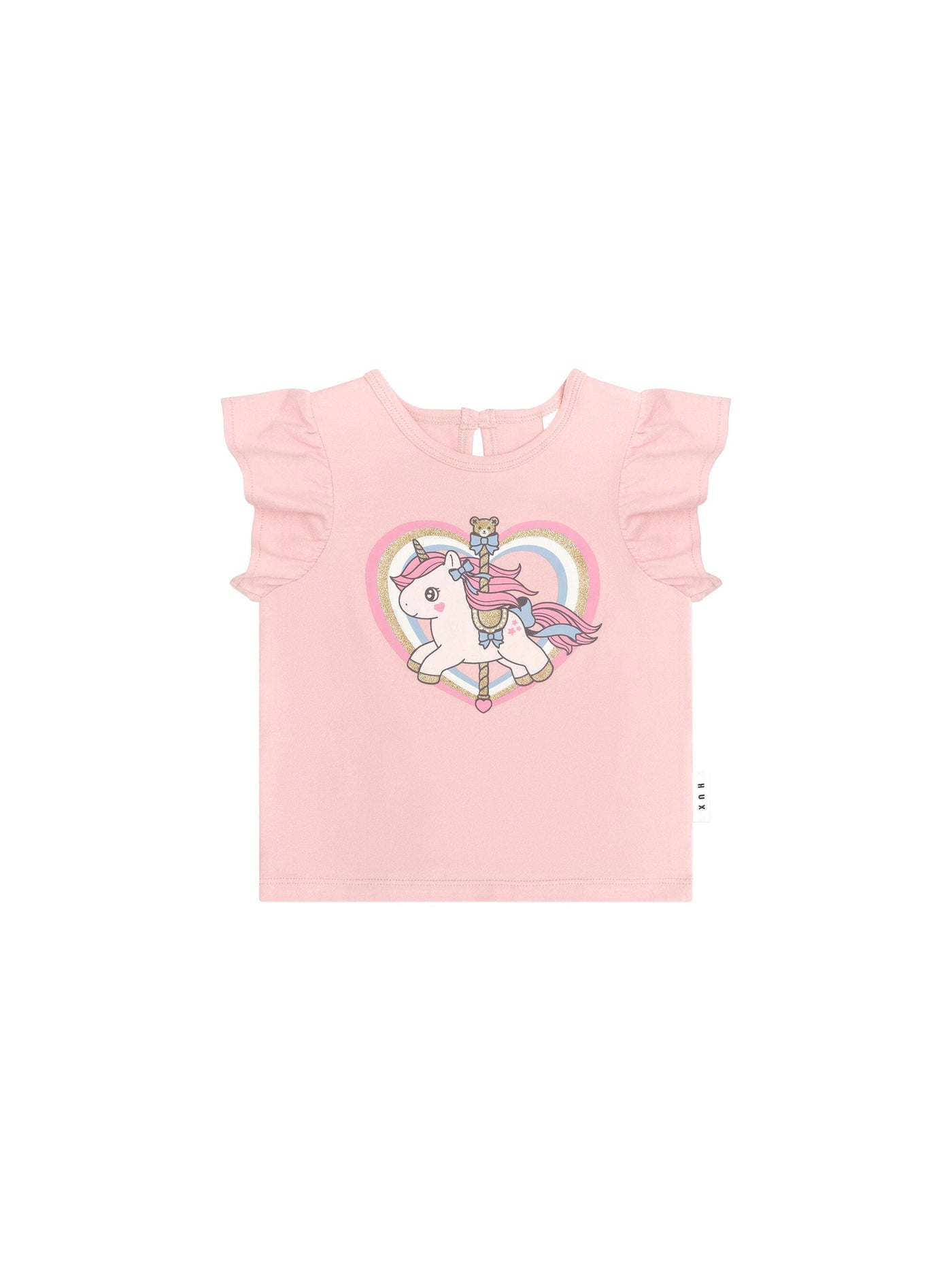 Huxbaby - Carousel Frill T-Shirt - HB2111S24 Short Sleeve T-Shirt Huxbaby 