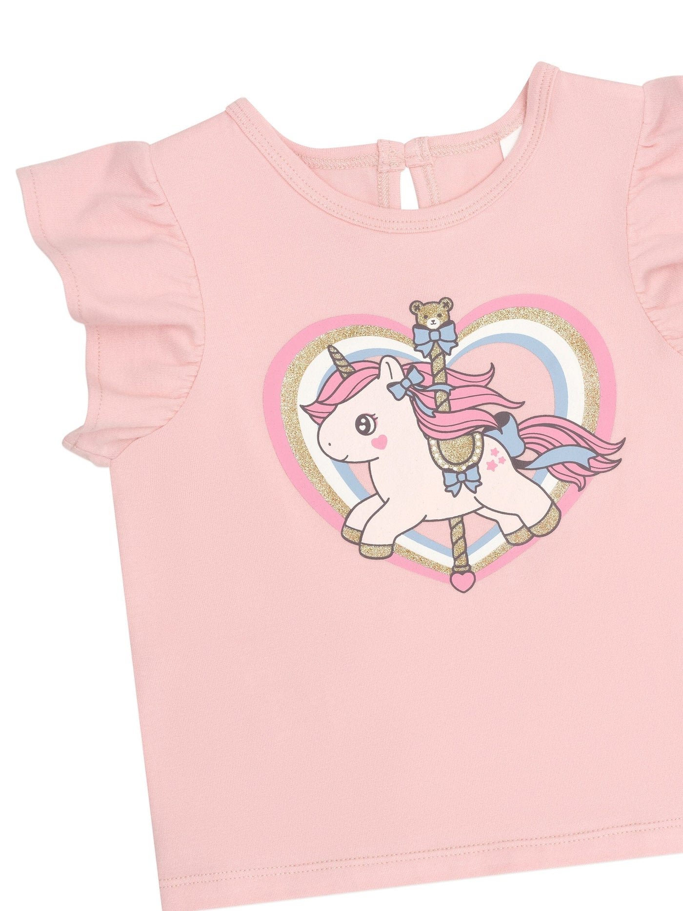 Huxbaby - Carousel Frill T-Shirt - HB2111S24 Short Sleeve T-Shirt Huxbaby 