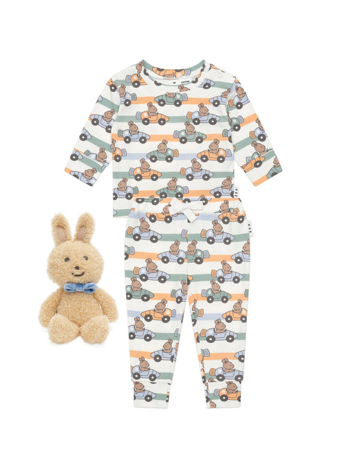 Huxbaby - Carrot Car Sleep Set & Friend - HB9135W25