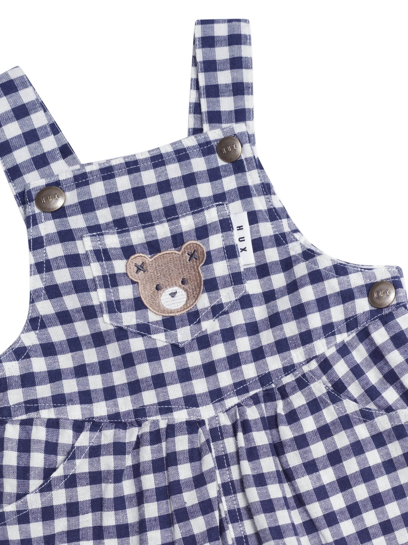 Huxbaby - Check Short Overalls - HB0321S25 Overalls Huxbaby 