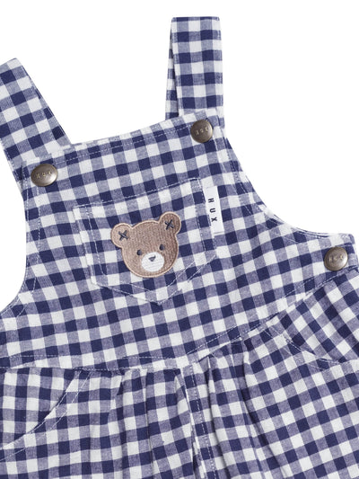 Huxbaby - Check Short Overalls - HB0321S25 Overalls Huxbaby 