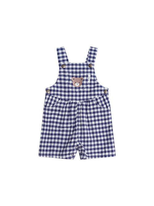 Huxbaby - Check Short Overalls - HB0321S25