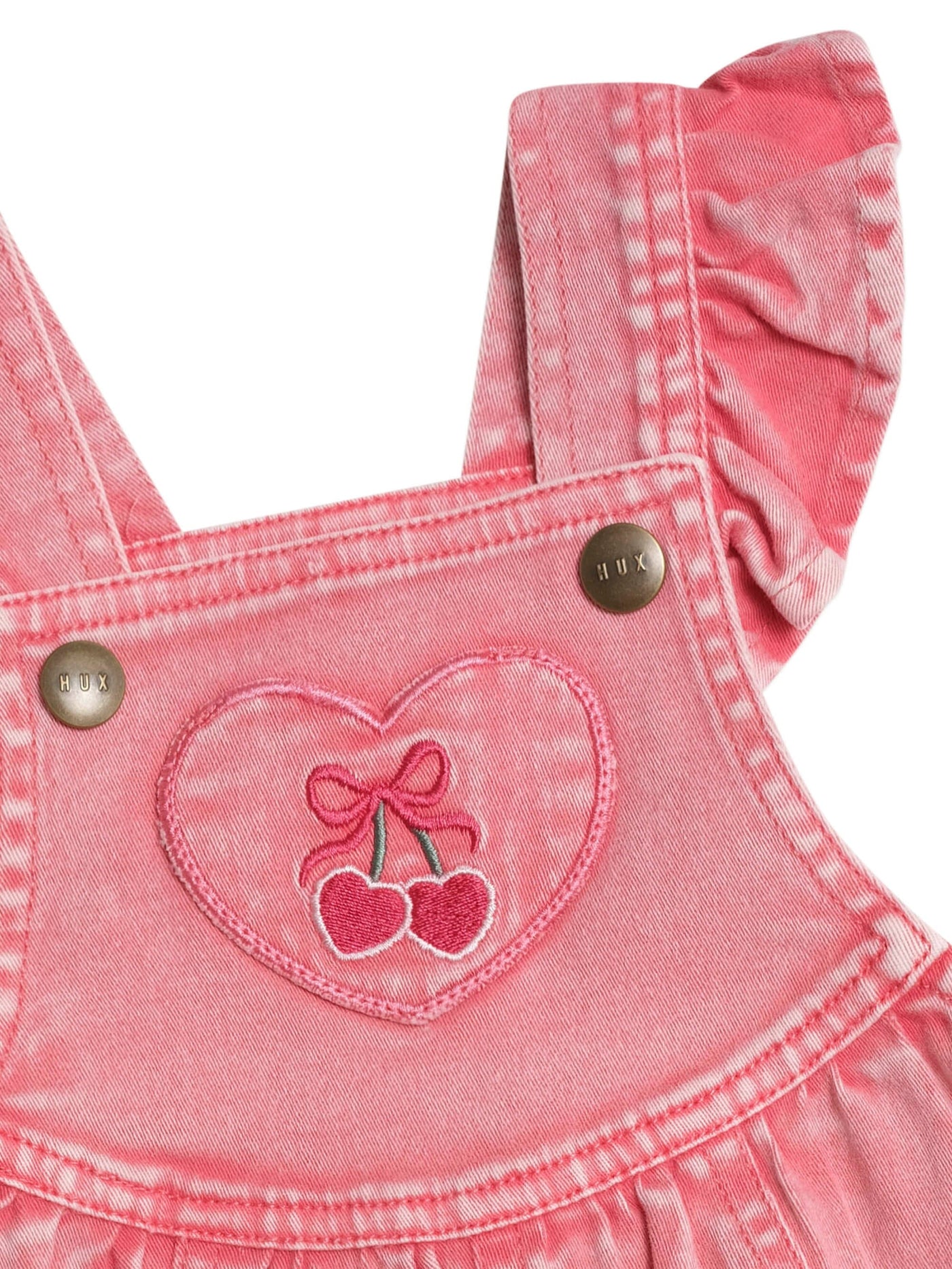 Huxbaby - Cherry Heart Vintage Overalls - HB0045S25 Overalls Huxbaby 