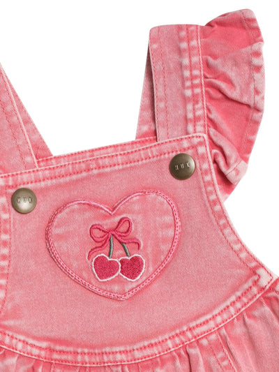 Huxbaby - Cherry Heart Vintage Overalls - HB0045S25 Overalls Huxbaby 