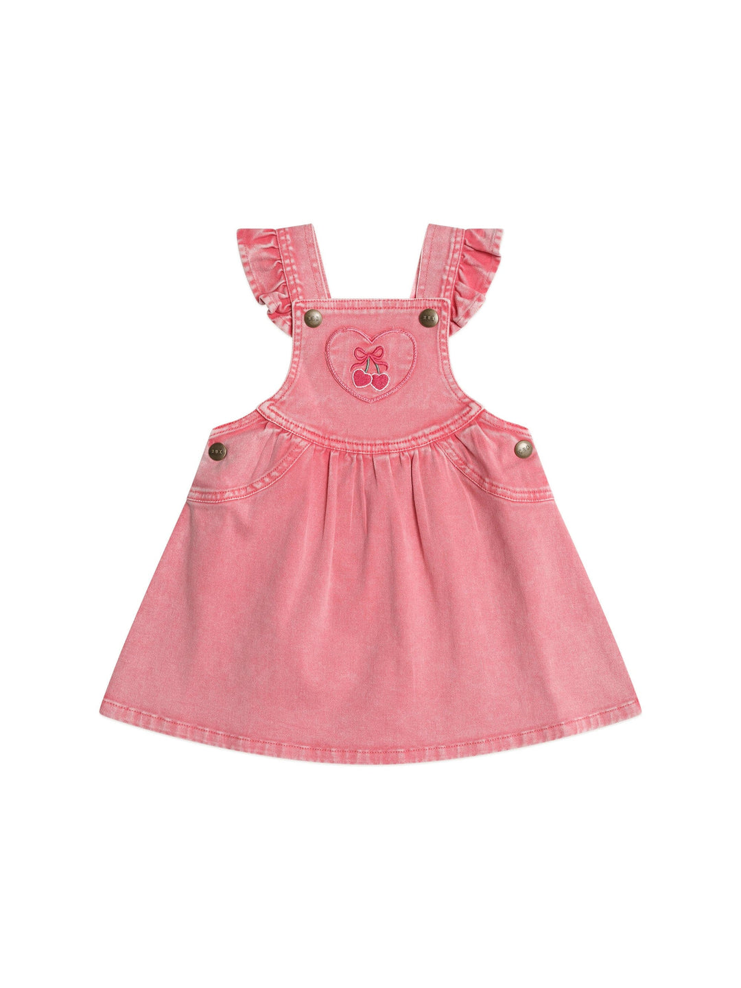 Huxbaby - Cherry Heart Vintage Pinafore Dress