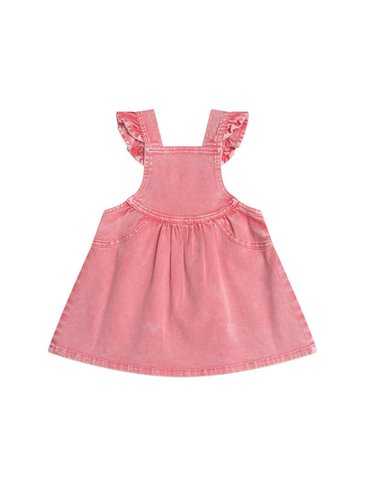 Huxbaby - Cherry Heart Vintage Pinafore Dress - HB1039S25 Sleeveless Dress Huxbaby 