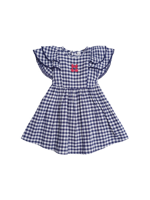 Huxbaby - Cherry Pie Frill Dress Check - HB1319S25