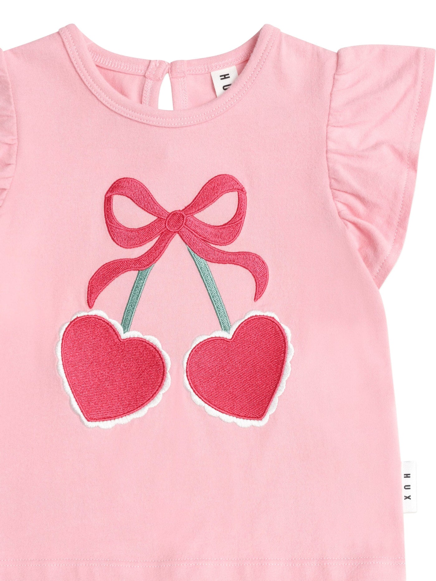 Huxbaby - Cherry Pie Frill Tee - HB2322S25 Short Sleeve T-Shirt Huxbaby 