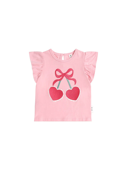 Huxbaby - Cherry Pie Frill Tee - HB2322S25