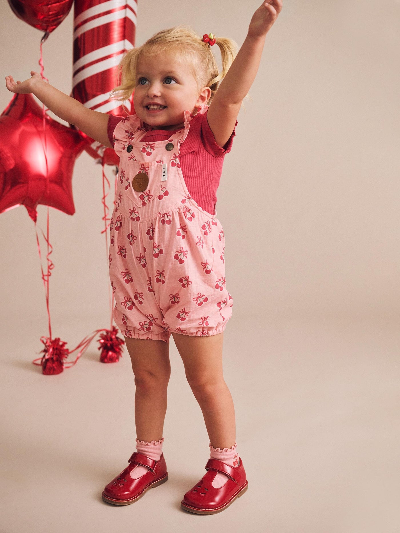 Huxbaby - Cherry Pie Frilly Playsuit - HB0305S25 Playsuit Huxbaby 