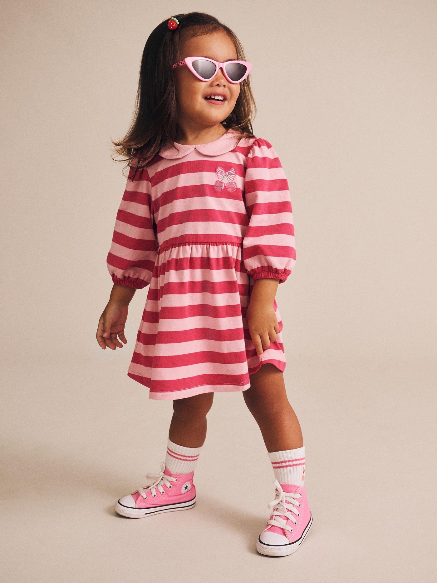 Huxbaby - Cherry Pie Puff Sleeve Dress - HB1060S25 Long Sleeve Dress Huxbaby 