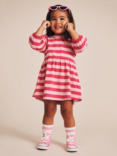 Huxbaby - Cherry Pie Puff Sleeve Dress - HB1060S25 Long Sleeve Dress Huxbaby 