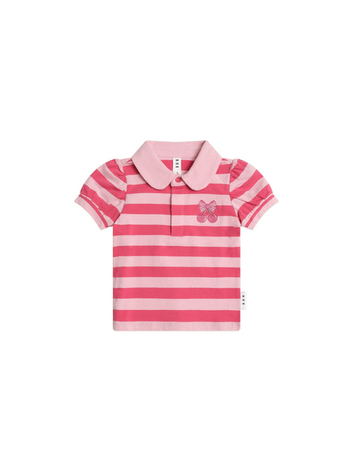 Huxbaby - Cherry Pie Puff Sleeve Polo Tee - HB2101S25