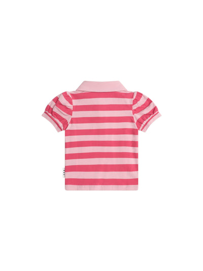 Huxbaby - Cherry Pie Puff Sleeve Polo Tee - HB2101S25 Short Sleeve Shirt Huxbaby 