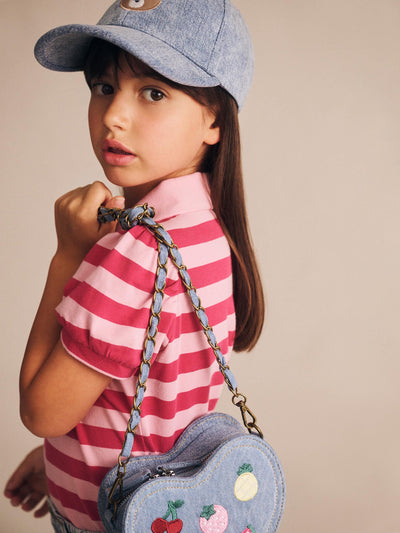 Huxbaby - Cherry Pie Puff Sleeve Polo Tee - HB2101S25 Short Sleeve Shirt Huxbaby 