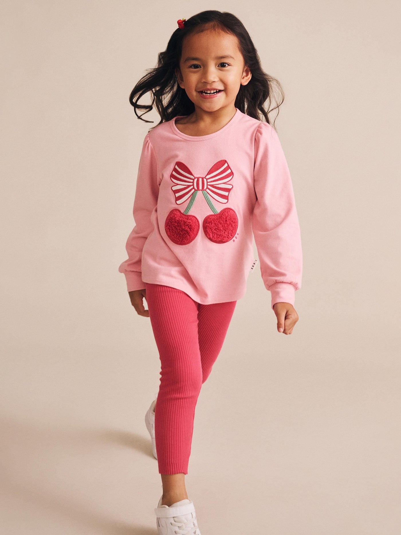 Huxbaby - Cherry Pie Puff Sleeve Top - HB2109S25 Long Sleeve Top Huxbaby 
