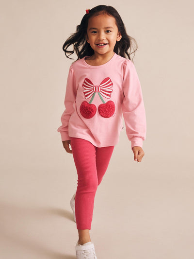 Huxbaby - Cherry Pie Puff Sleeve Top - HB2109S25 Long Sleeve Top Huxbaby 