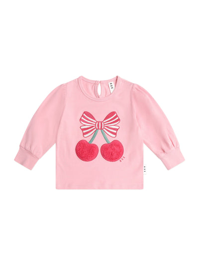Huxbaby - Cherry Pie Puff Sleeve Top - HB2109S25 Long Sleeve Top Huxbaby 