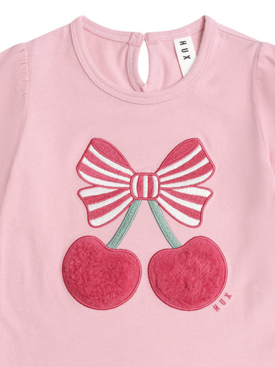 Huxbaby - Cherry Pie Puff Sleeve Top - HB2109S25 Long Sleeve Top Huxbaby 