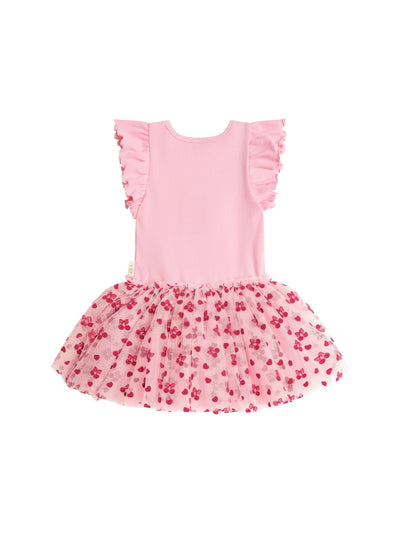 Huxbaby - Cherry Pie Rib Tulle Dress - HB1054S25 Tutu Dress Huxbaby 