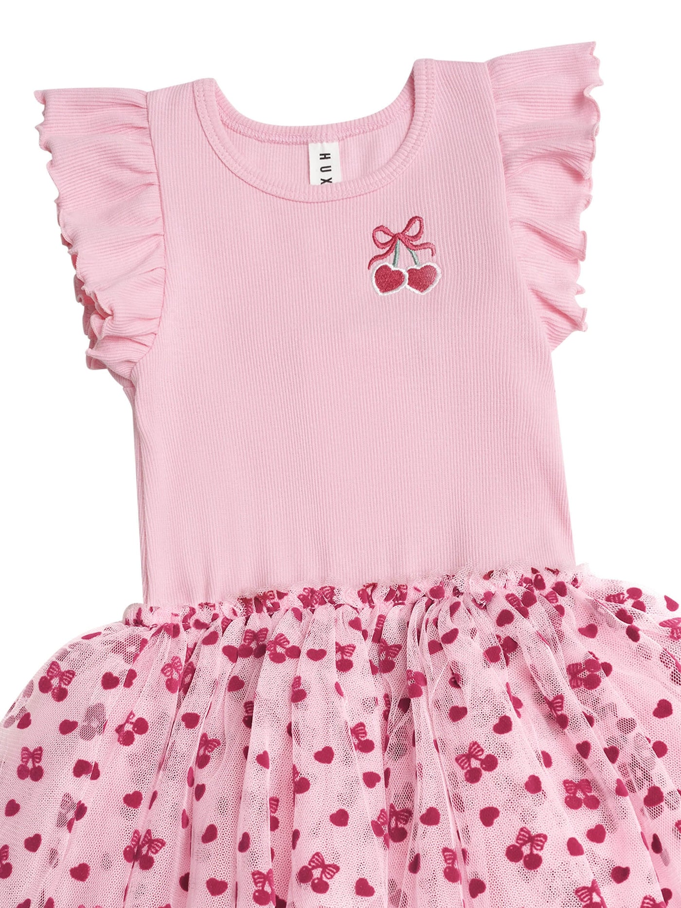 Huxbaby - Cherry Pie Rib Tulle Dress - HB1054S25 Tutu Dress Huxbaby 