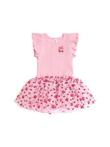 Huxbaby - Cherry Pie Rib Tulle Dress - HB1054S25