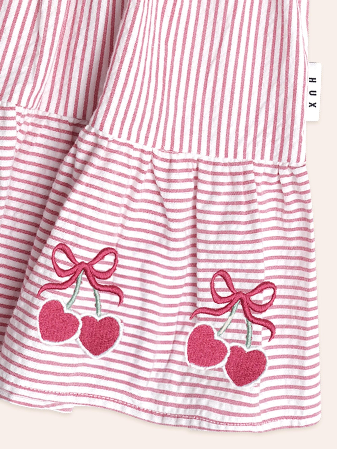 Huxbaby - Cherry Pie Stripe Dress - HB1312S25 Short Sleeve Dress Huxbaby 