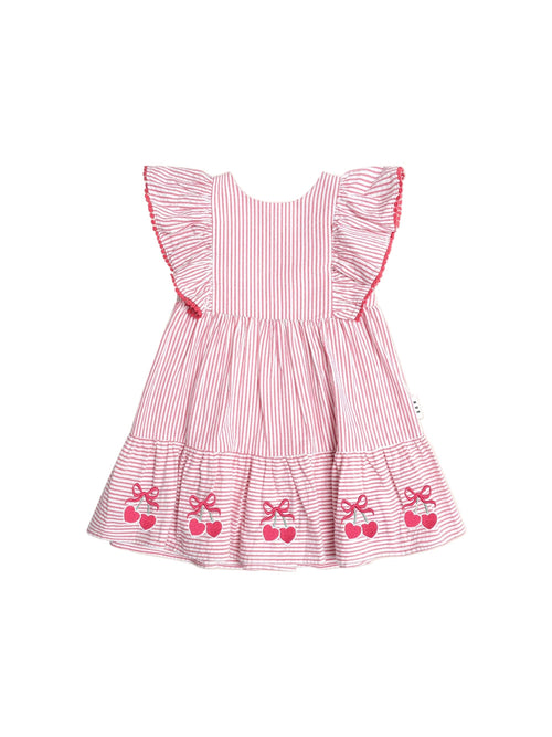 Huxbaby - Cherry Pie Stripe Dress - HB1312S25