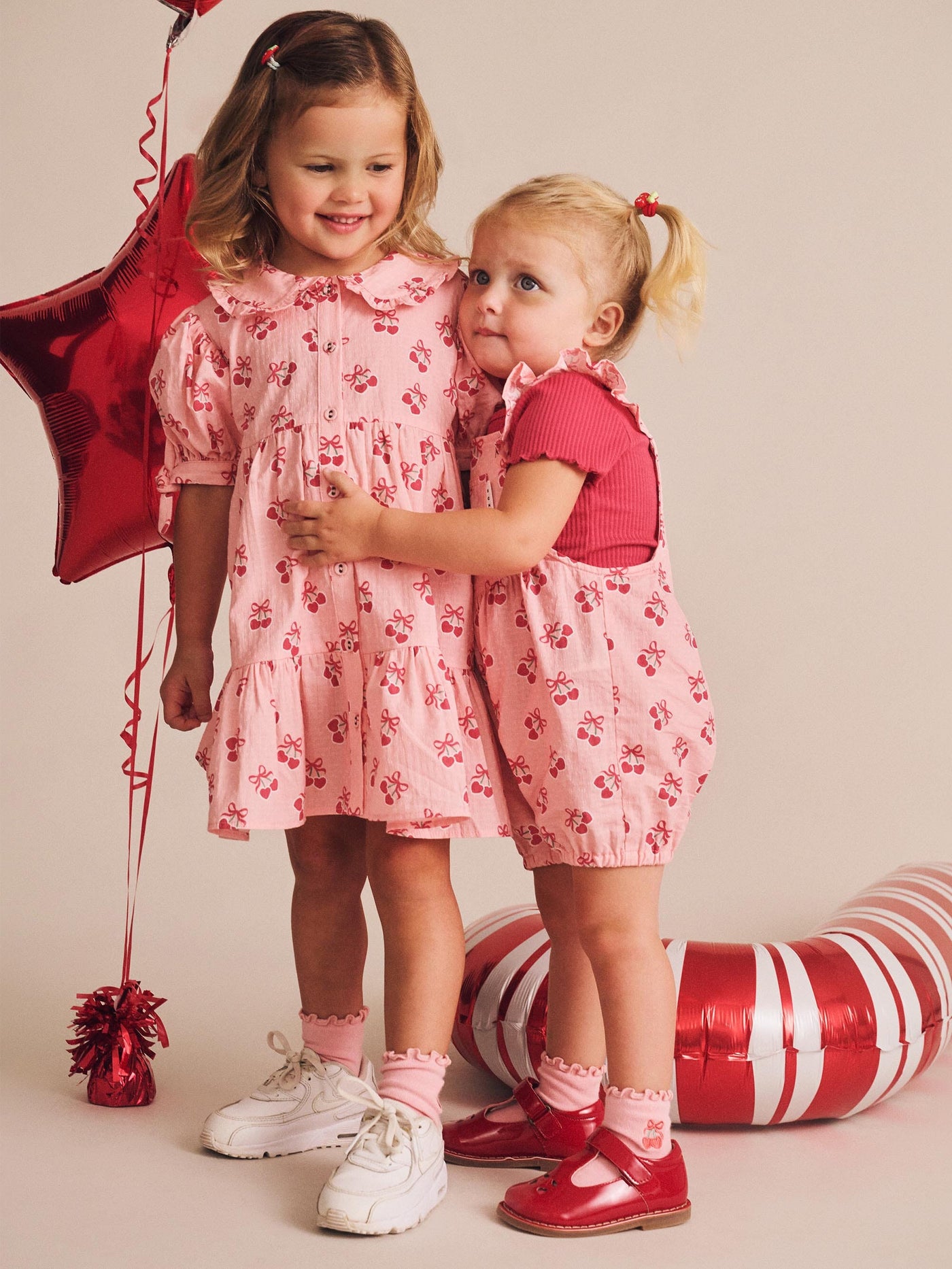 Huxbaby - Cherry Pie Tiered Smock Dress - HB1314S25 Short Sleeve Dress Huxbaby 