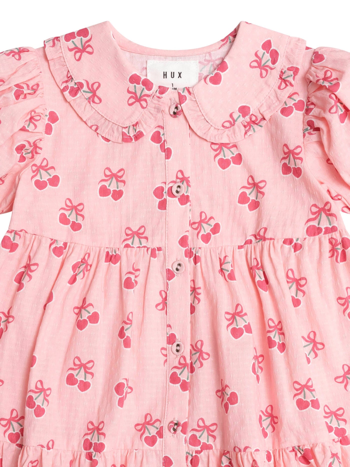 Huxbaby - Cherry Pie Tiered Smock Dress - HB1314S25 Short Sleeve Dress Huxbaby 