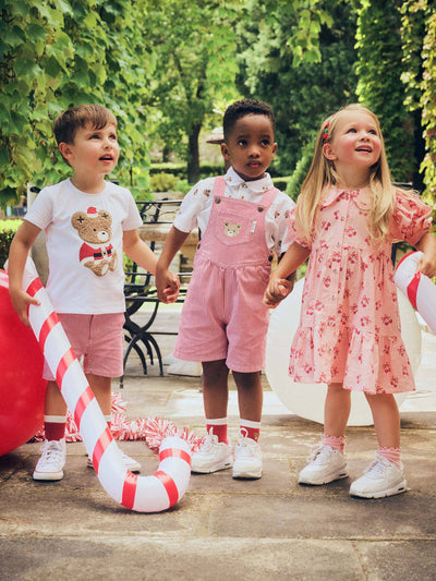 Huxbaby - Cherry Pie Tiered Smock Dress - HB1314S25 Short Sleeve Dress Huxbaby 