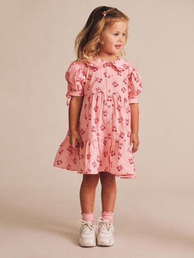 Huxbaby - Cherry Pie Tiered Smock Dress - HB1314S25 Short Sleeve Dress Huxbaby 
