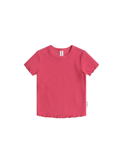 Huxbaby - Cherry Rib Tee - HB2092S25 Short Sleeve T-Shirt Huxbaby 