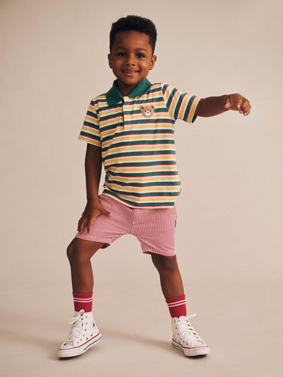 Huxbaby - Chill Red Stripe Chino Shorts - HB6332S25 Shorts Huxbaby 