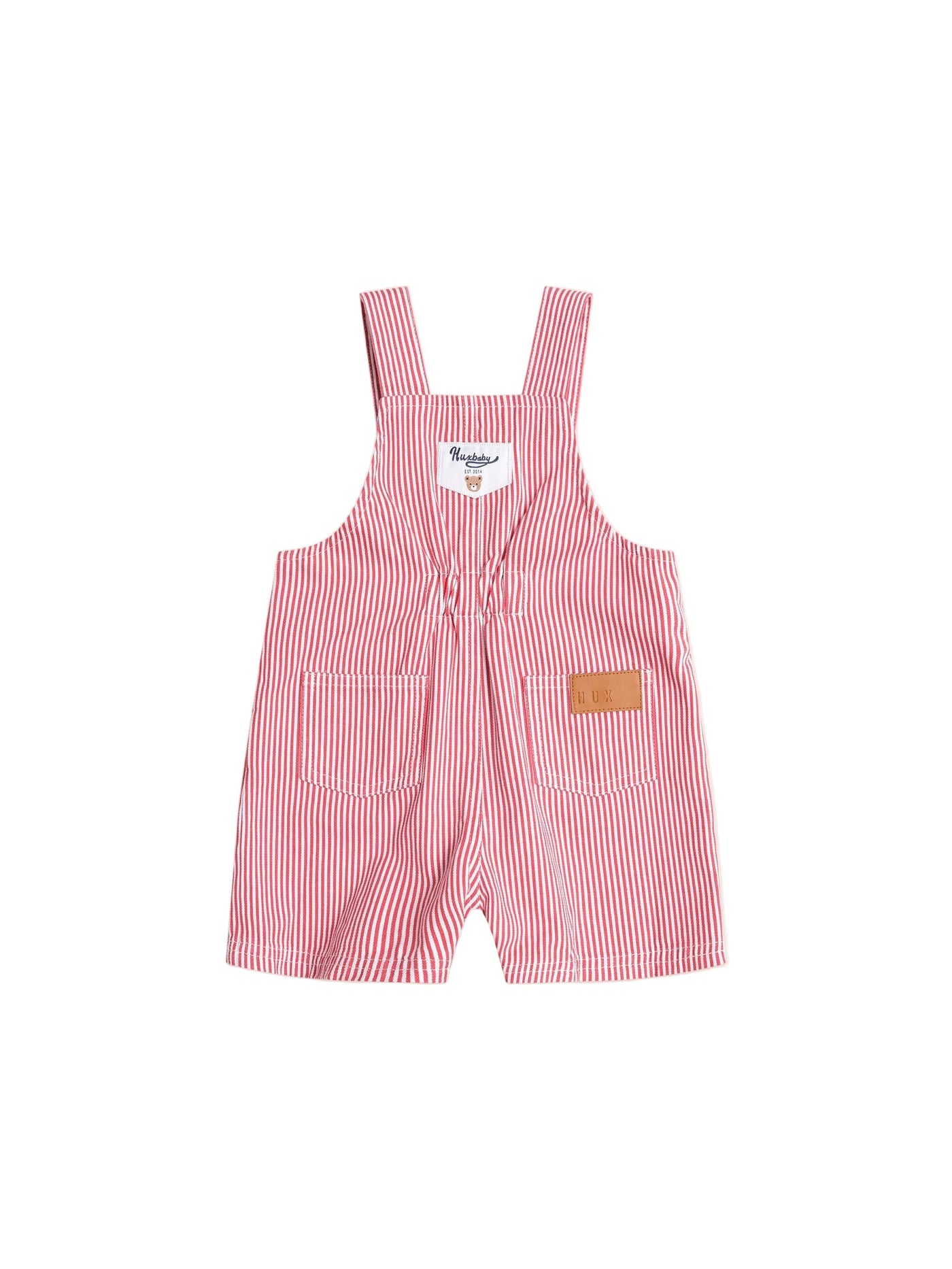 Huxbaby - Chill Red Stripe Short Overalls - HB0320S25 Overalls Huxbaby 