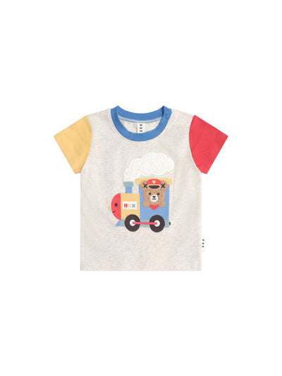 Huxbaby - Choo Choo Hux Tee - HB2118S25 Short Sleeve T-Shirt Huxbaby 