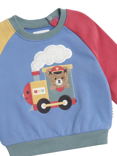 Huxbaby - Choo Choo Huxbear Sweatshirt - HB3085S25 Jumper Huxbaby 