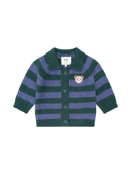 Huxbaby - Classic Stripe Collar Knit Cardi