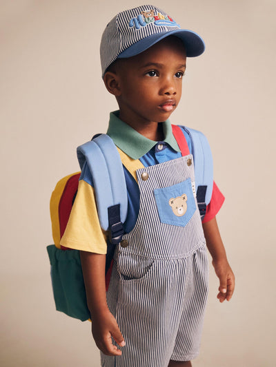 Huxbaby - Classic Stripe Short Overalls - HB0042S25 Overalls Huxbaby 