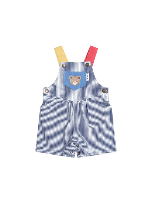 Huxbaby - Classic Stripe Short Overalls - HB0042S25