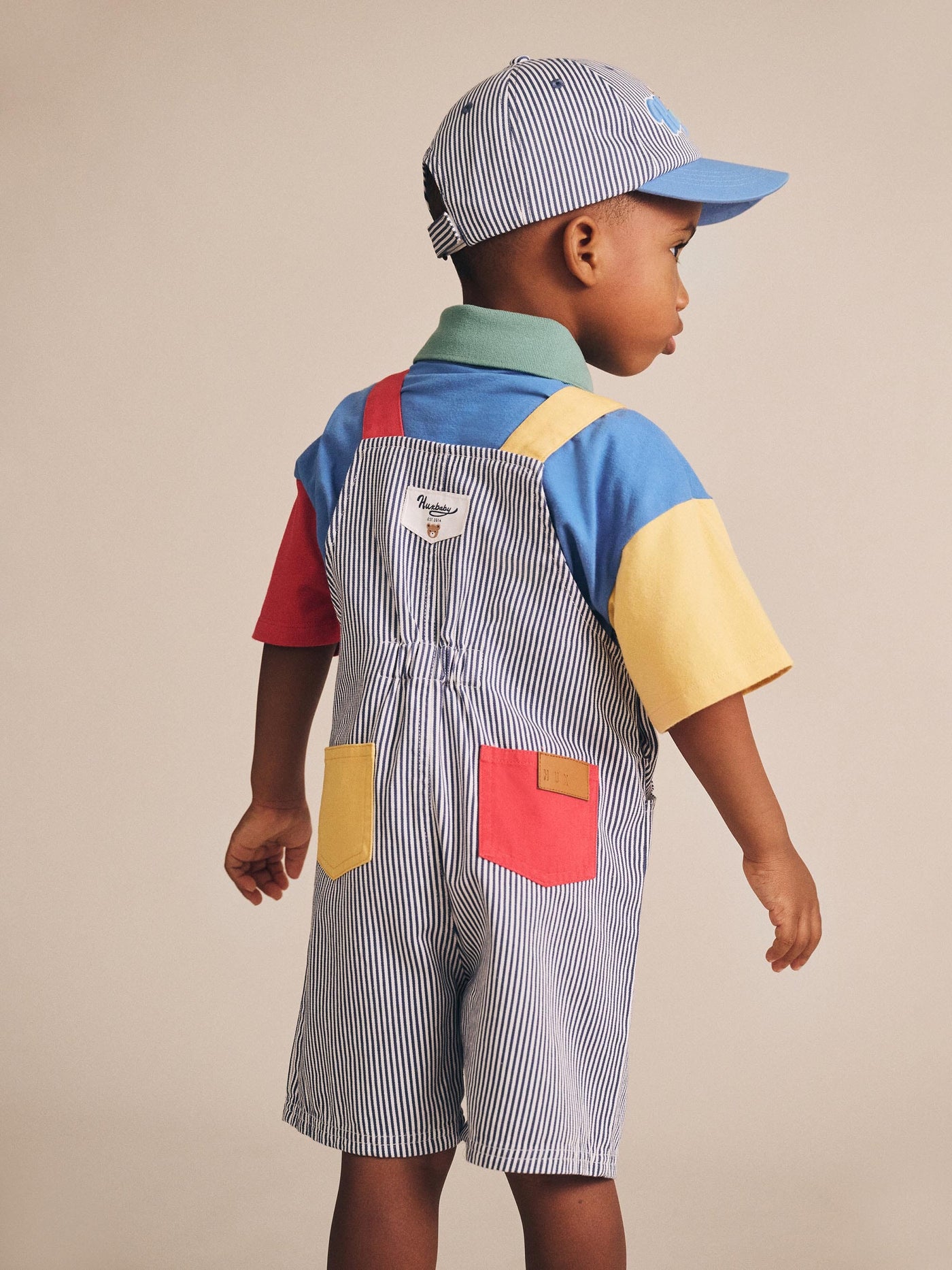 Huxbaby - Classic Stripe Short Overalls - HB0042S25 Overalls Huxbaby 