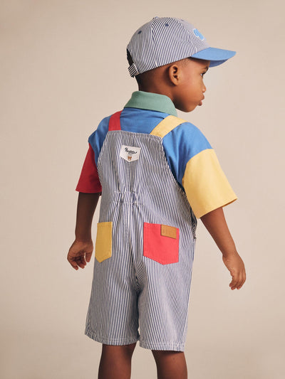 Huxbaby - Classic Stripe Short Overalls - HB0042S25 Overalls Huxbaby 