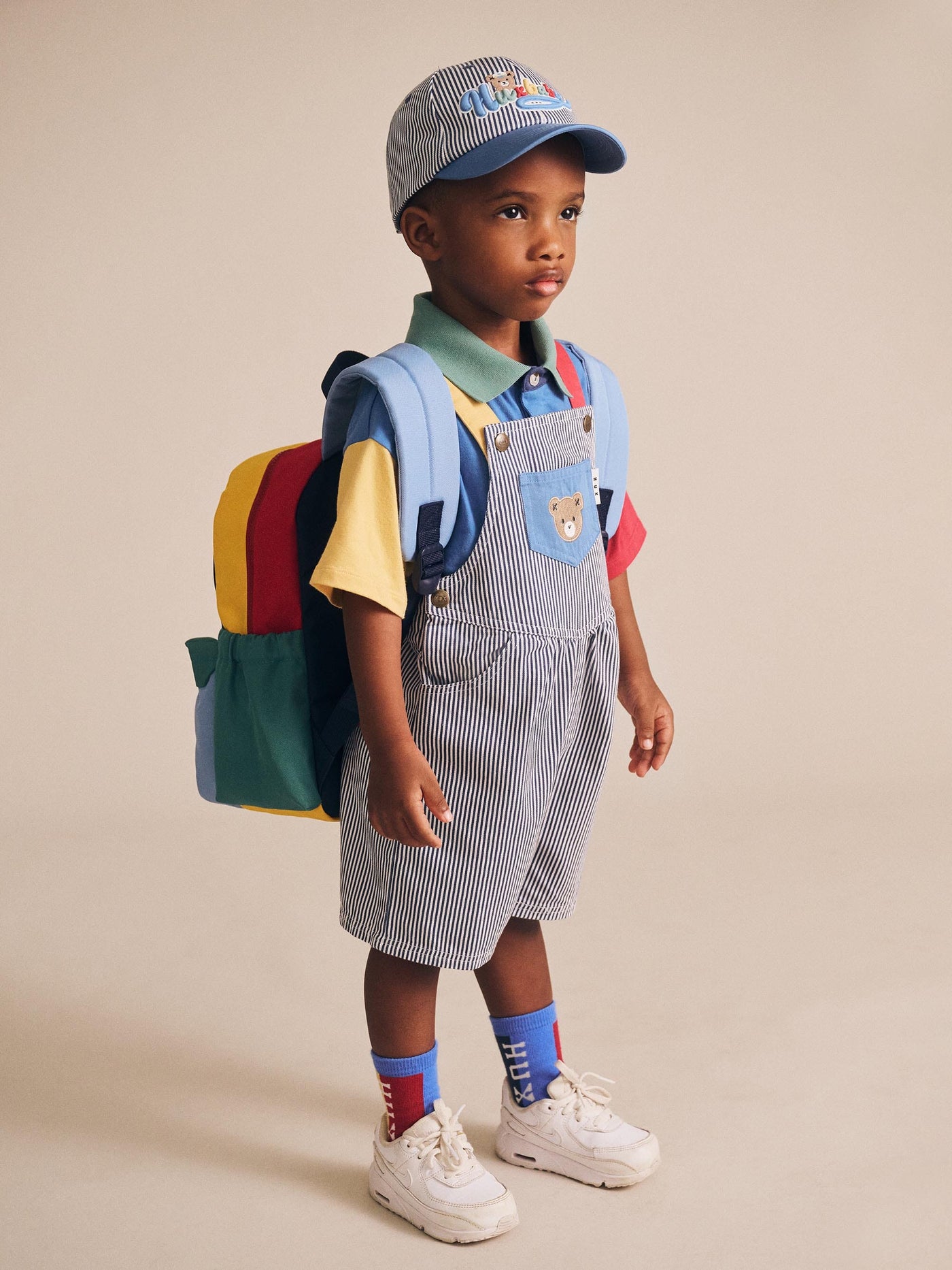 Huxbaby - Classic Stripe Short Overalls - HB0042S25 Overalls Huxbaby 