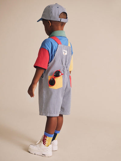 Huxbaby - Classic Stripe Short Overalls - HB0042S25 Overalls Huxbaby 