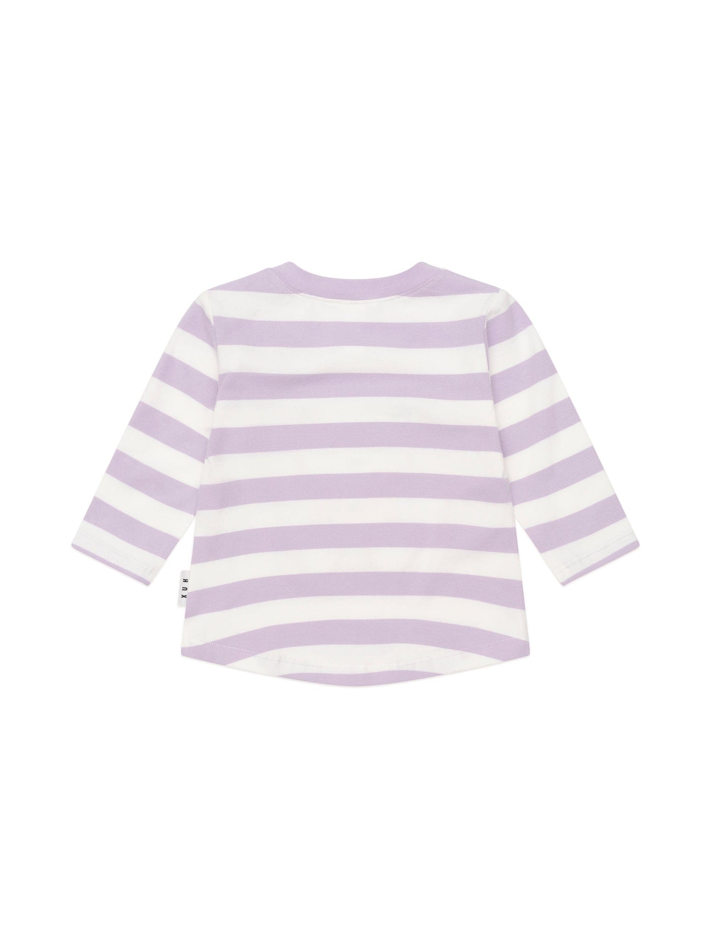 Huxbaby - College Hux Orchid Stripe Top - HB2245W25 Long Sleeve Top Huxbaby 