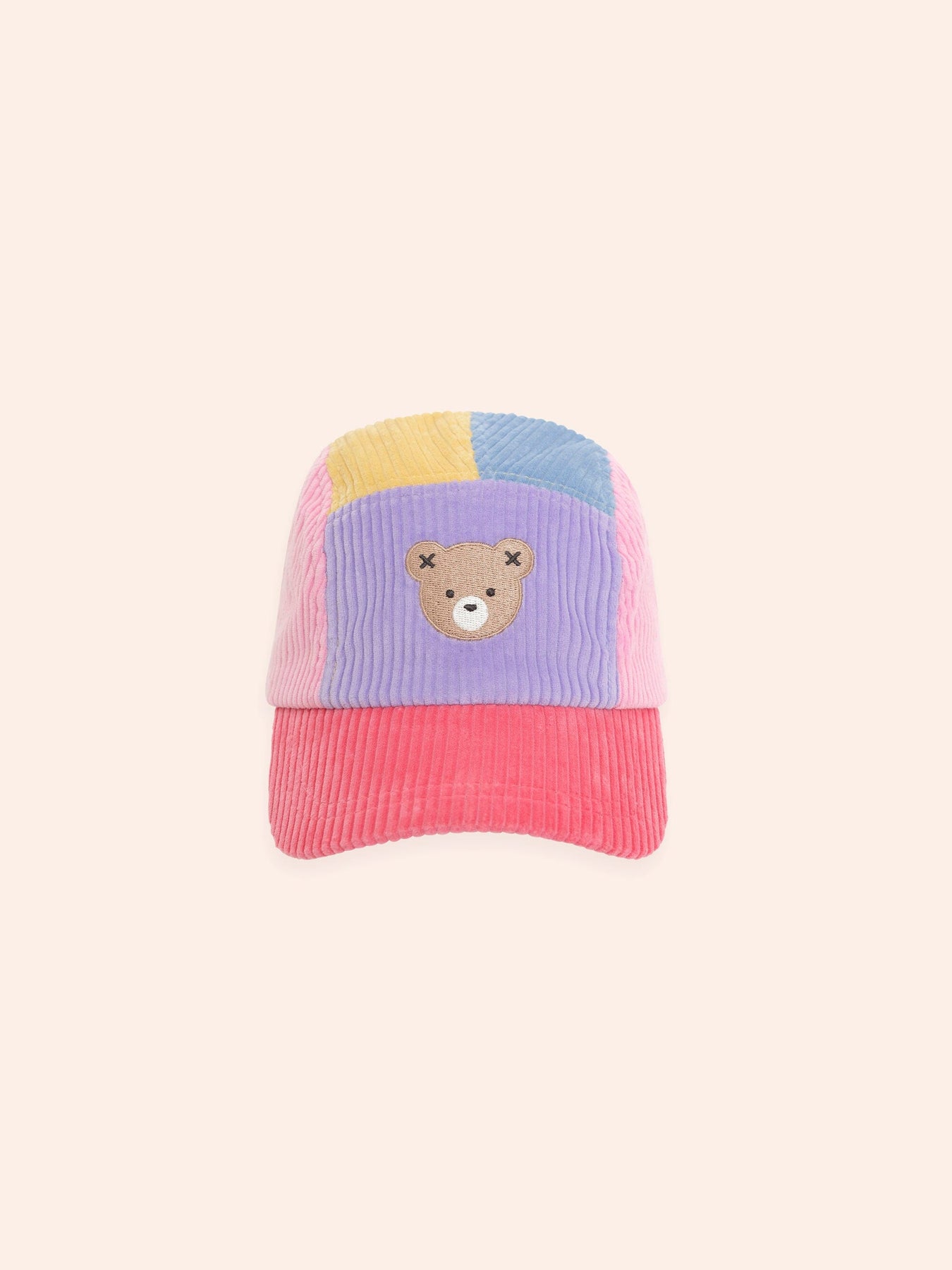 Huxbaby - Colour Block Cord Panel Cap | Multi Pink